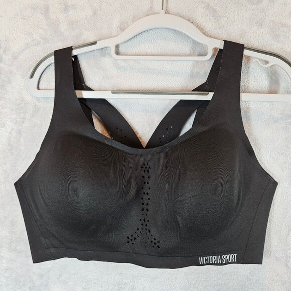 Victoria Sport Black High Impact Padded Sports Bra 36D sports Bra full coverage - Picture 1 of 7